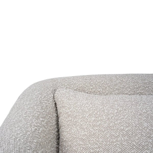 Bramble Victor Swivel Chair In Boucle Sand Performance Fabric-Bramble-Blue Hand Home