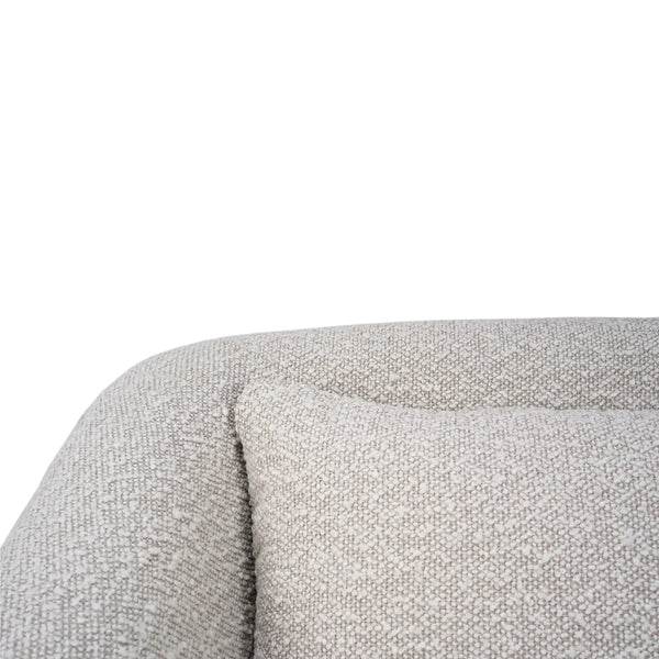 Bramble Victor Swivel Chair In Boucle Sand Performance Fabric-Bramble-Blue Hand Home