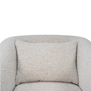 Bramble Victor Swivel Chair In Boucle Sand Performance Fabric-Bramble-Blue Hand Home