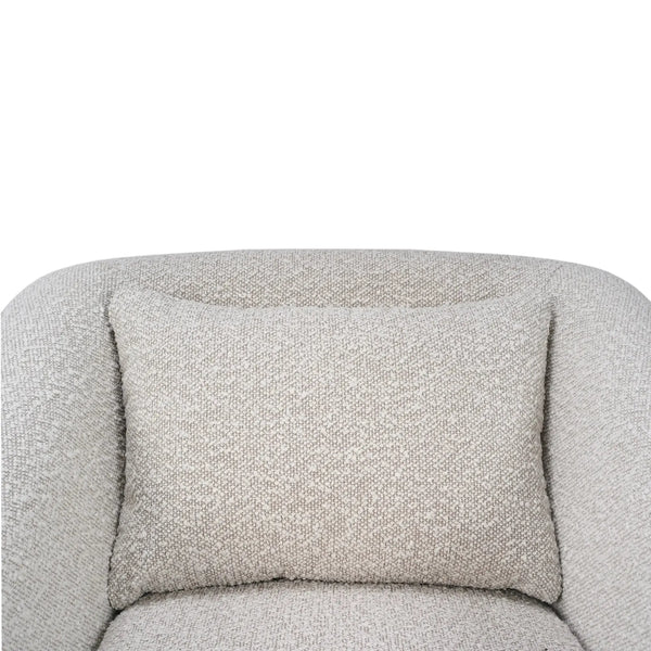 Bramble Victor Swivel Chair In Boucle Sand Performance Fabric-Bramble-Blue Hand Home