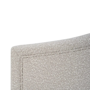 Bramble Victor Swivel Chair In Boucle Sand Performance Fabric-Bramble-Blue Hand Home