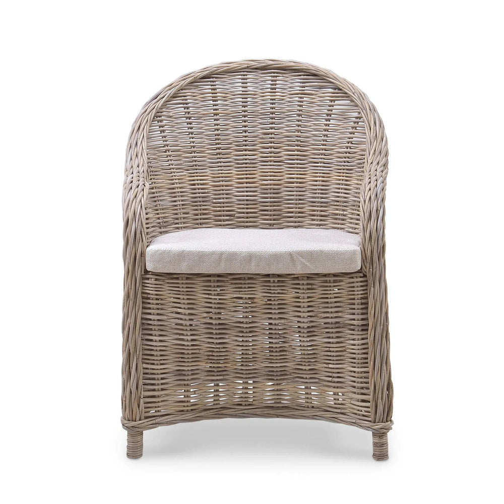 Bramble Vineyard Kabu Chair In Rattan Natural-Bramble-Blue Hand Home