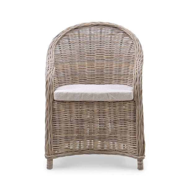 Bramble Vineyard Kabu Chair In Rattan Natural-Bramble-Blue Hand Home