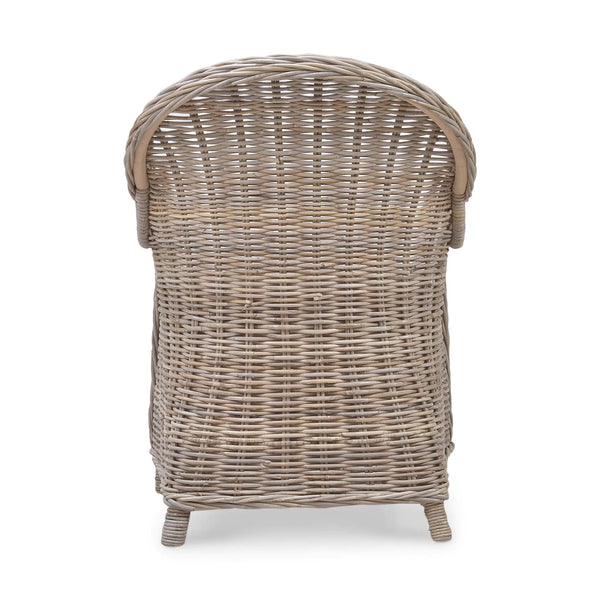 Bramble Vineyard Kabu Chair In Rattan Natural-Bramble-Blue Hand Home