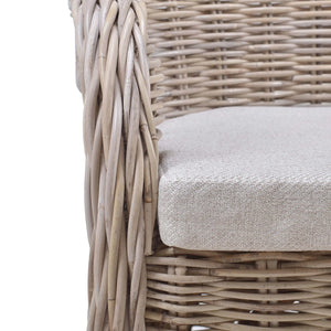 Bramble Vineyard Kabu Chair In Rattan Natural-Bramble-Blue Hand Home