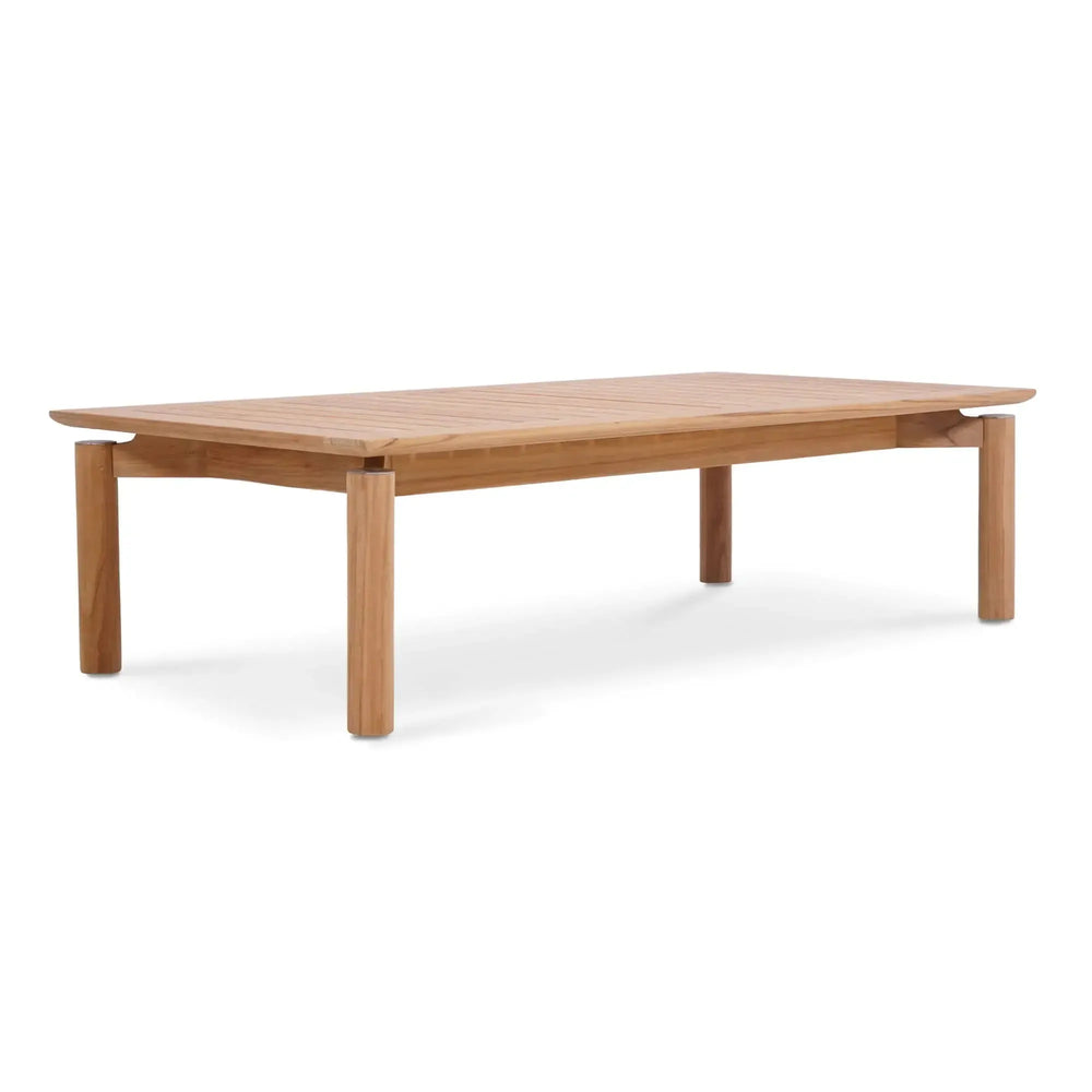 Bramble Virginia Rectangular Coffee Table - Outdoor Teak-Bramble-Blue Hand Home