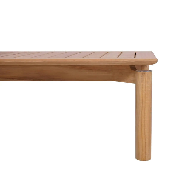 Bramble Virginia Rectangular Coffee Table - Outdoor Teak-Bramble-Blue Hand Home