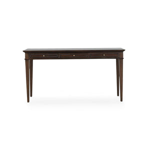 Bramble Vivienne 3 Drawer Desk in Walnut-Bramble-Blue Hand Home