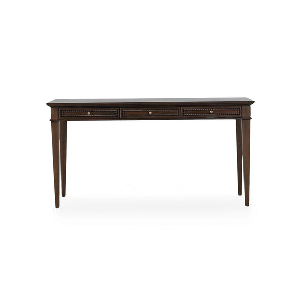 Bramble Vivienne 3 Drawer Desk in Walnut-Bramble-Blue Hand Home
