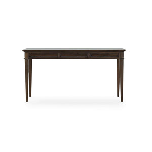 Bramble Vivienne 3 Drawer Desk in Walnut-Bramble-Blue Hand Home