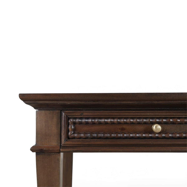 Bramble Vivienne 3 Drawer Desk in Walnut-Bramble-Blue Hand Home