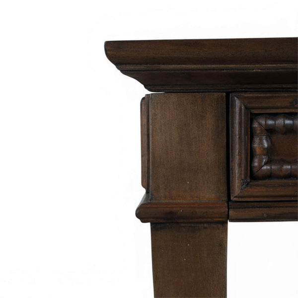 Bramble Vivienne 3 Drawer Desk in Walnut-Bramble-Blue Hand Home