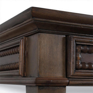 Bramble Vivienne 3 Drawer Desk in Walnut-Bramble-Blue Hand Home