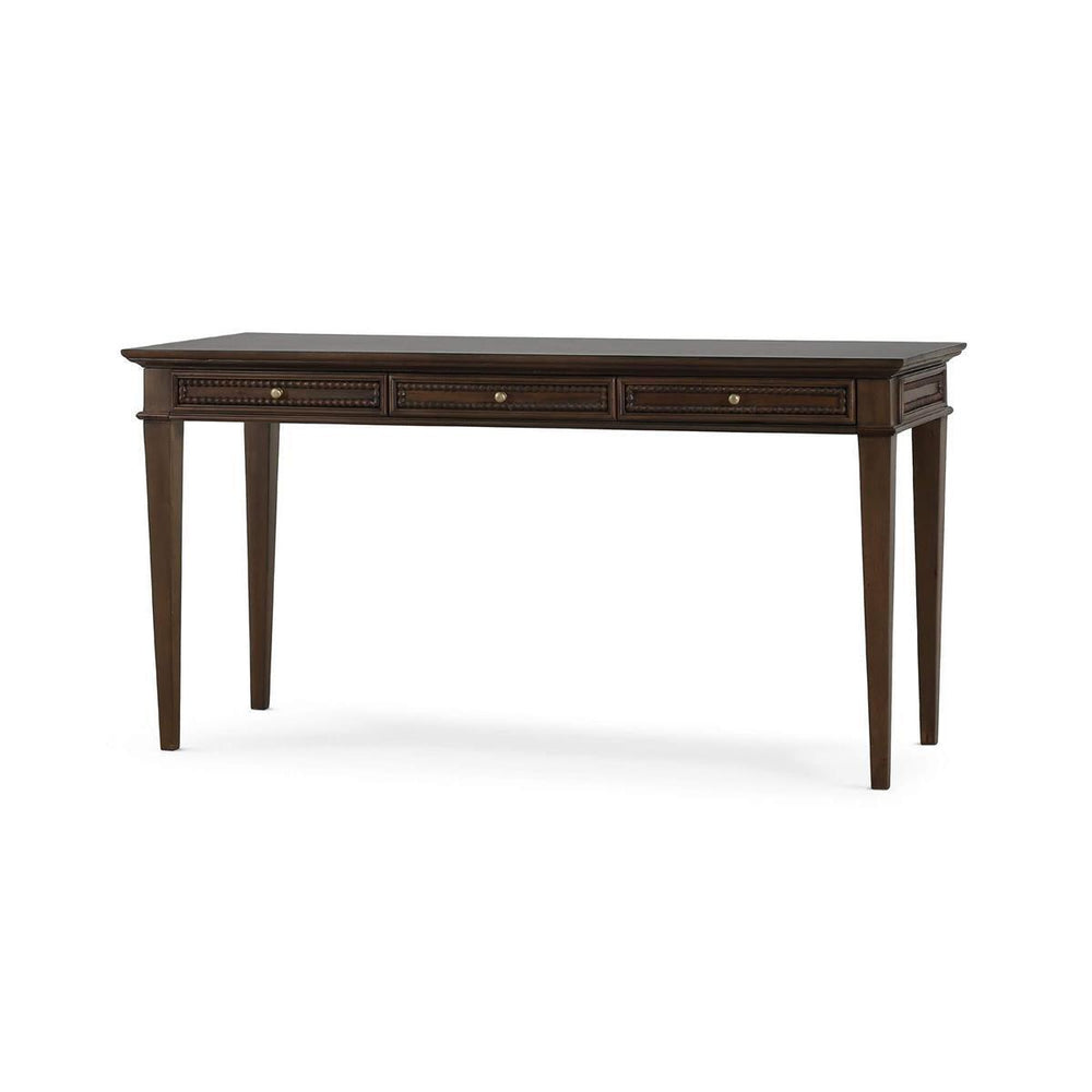 Bramble Vivienne 3 Drawer Desk in Walnut-Bramble-Blue Hand Home