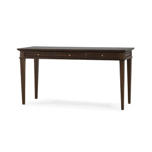 Bramble Vivienne 3 Drawer Desk in Walnut-Bramble-Blue Hand Home