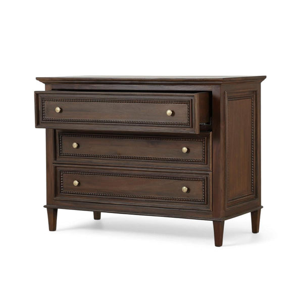 Bramble Vivienne 3 Drawer Dresser in Walnut-Bramble-Blue Hand Home