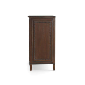 Bramble Vivienne 5 Drawer Dresser in Walnut-Bramble-Blue Hand Home