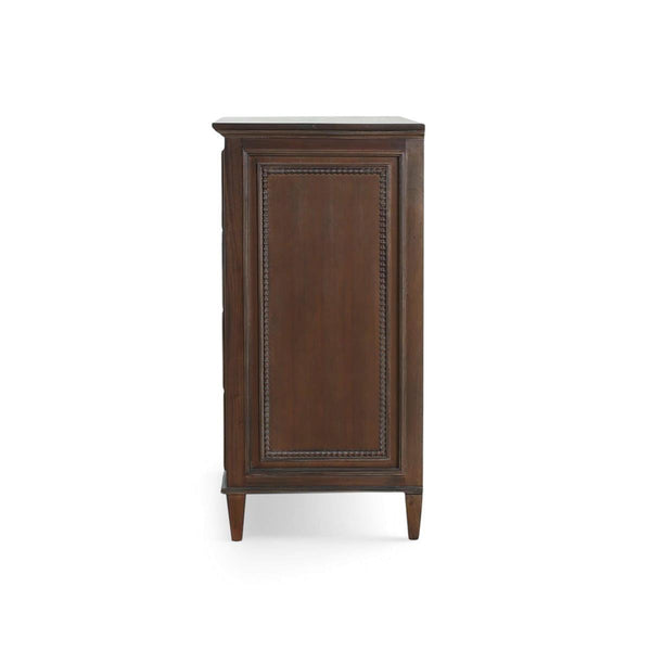 Bramble Vivienne 5 Drawer Dresser in Walnut-Bramble-Blue Hand Home