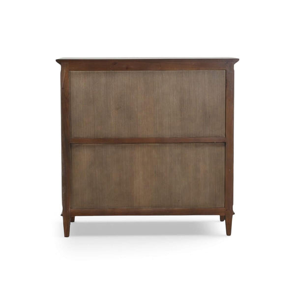 Bramble Vivienne 5 Drawer Dresser in Walnut-Bramble-Blue Hand Home
