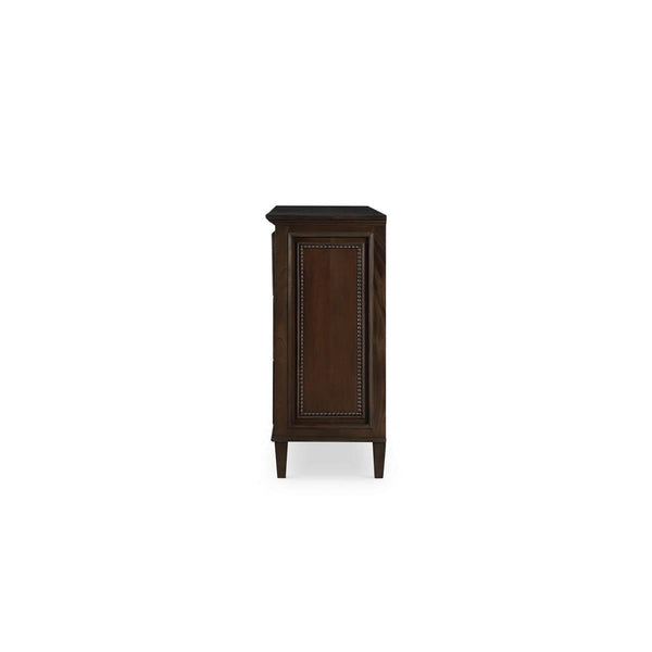 Bramble Vivienne 7 Drawer Dresser in Walnut-Bramble-Blue Hand Home