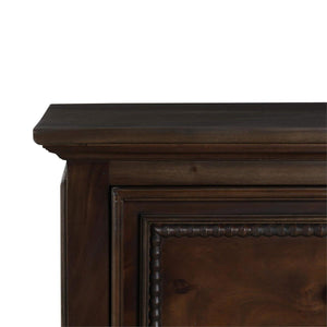 Bramble Vivienne 7 Drawer Dresser in Walnut-Bramble-Blue Hand Home
