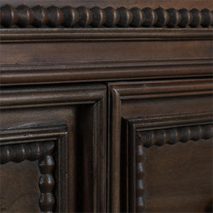 Bramble Vivienne 7 Drawer Dresser in Walnut-Bramble-Blue Hand Home