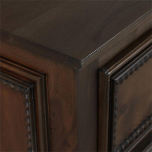 Bramble Vivienne 7 Drawer Dresser in Walnut-Bramble-Blue Hand Home