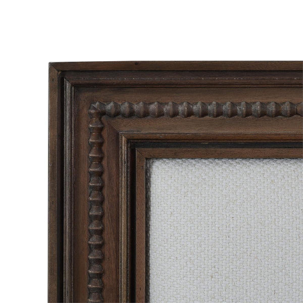 Bramble Vivienne Upholstered Bed King in Walnut w/ Dinara Natural Fabric-Bramble-Blue Hand Home