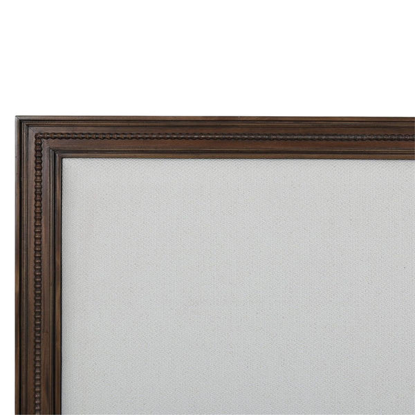Bramble Vivienne Upholstered Bed Queen in Walnut w/ Dinara Natural Fabric-Bramble-Blue Hand Home