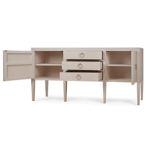 Bramble Westminster Concave Sideboard Linen Wrapped In Putty-Bramble-Blue Hand Home