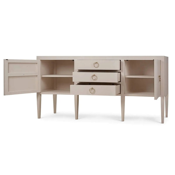 Bramble Westminster Concave Sideboard Linen Wrapped In Putty-Bramble-Blue Hand Home