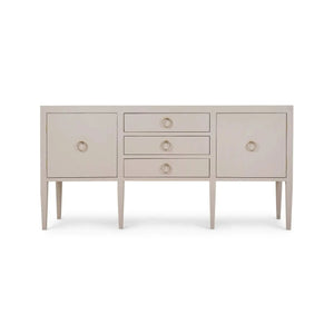 Bramble Westminster Concave Sideboard Linen Wrapped In Putty-Bramble-Blue Hand Home