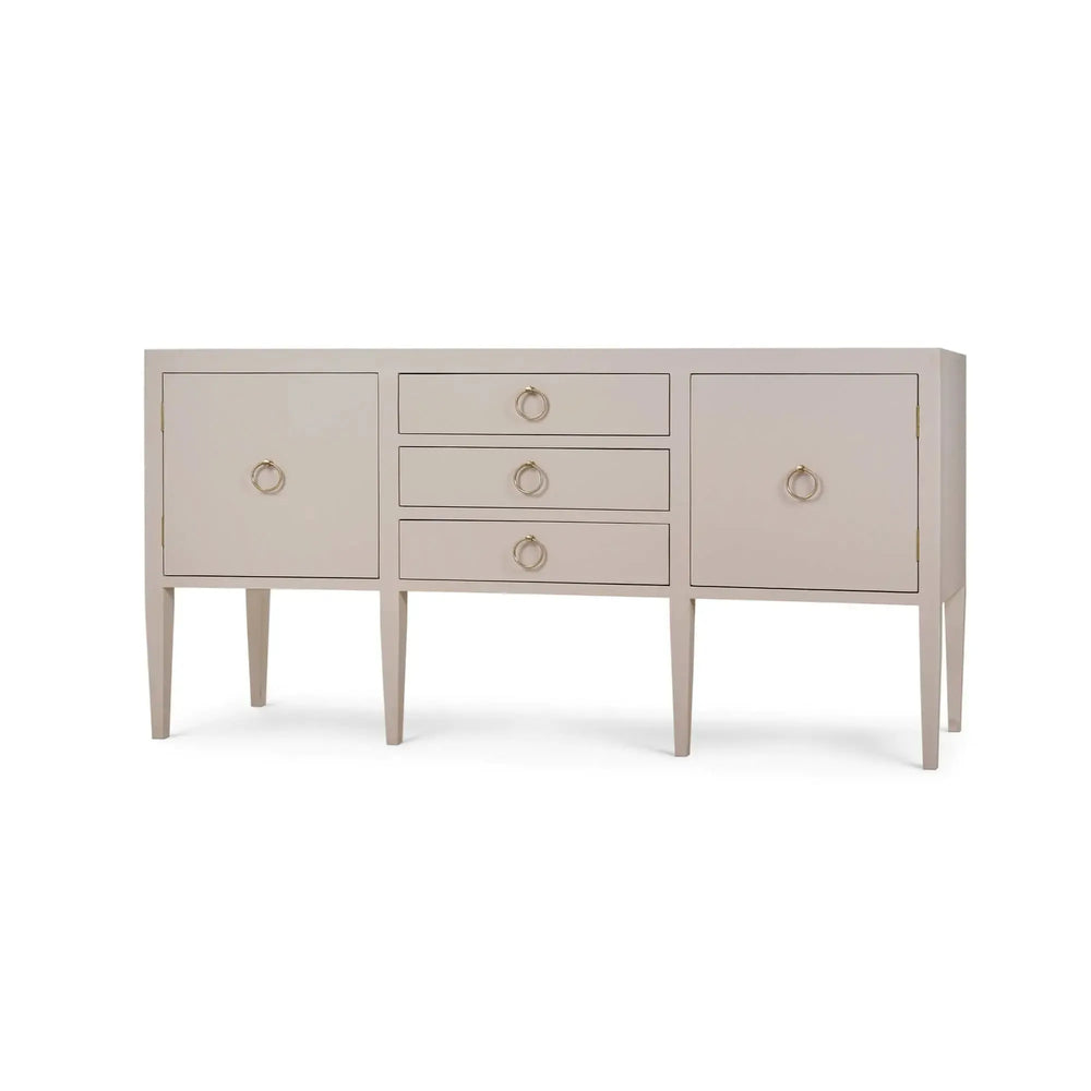 Bramble Westminster Concave Sideboard Linen Wrapped In Putty-Bramble-Blue Hand Home