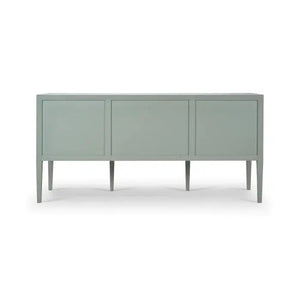 Bramble Westminster Concave Sideboard Wrapped In Pale Blue Linen-Bramble-Blue Hand Home