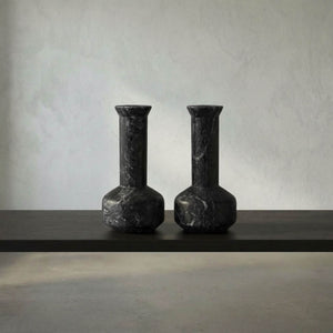 Milos Decorative Candle Holder, Set of 2-Noir Furniture-Blue Hand Home