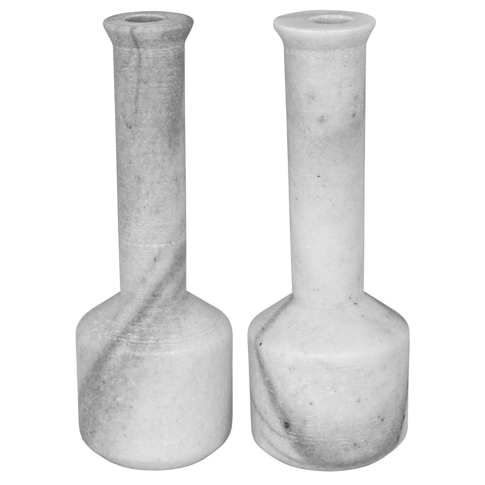 Markos Decorative Candle Holder, Set of 2-Noir Furniture-Blue Hand Home