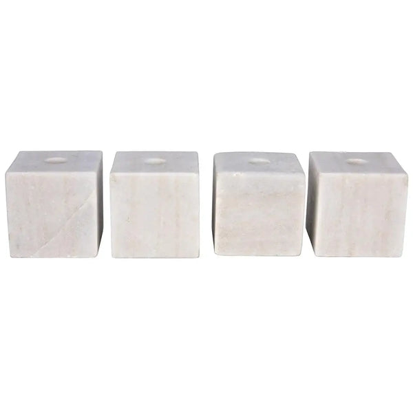 Cube Decorative Candle Holder, Set of 4-Noir Furniture-Blue Hand Home