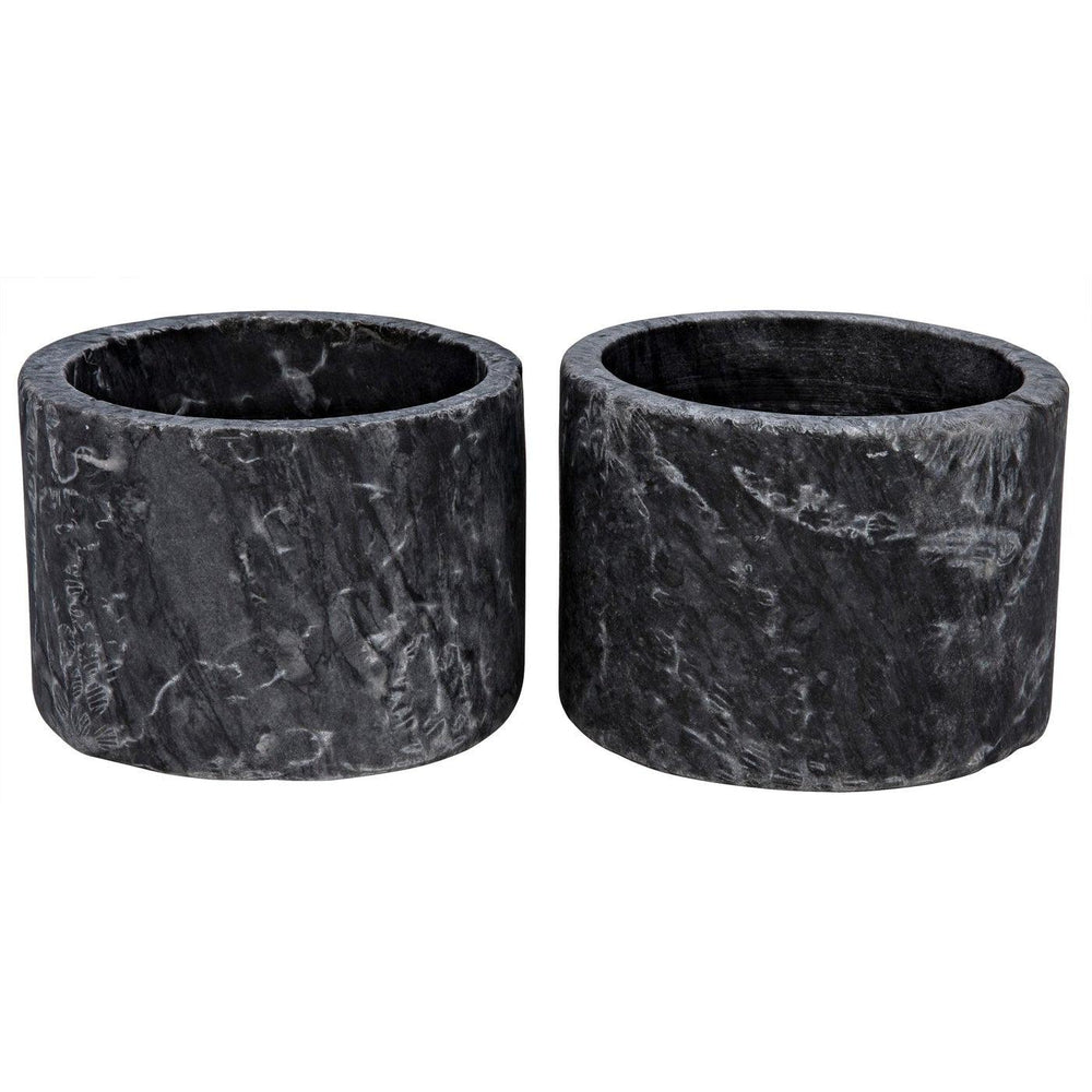 Syma Decorative Candle Holder, Set of 2-Noir Furniture-Blue Hand Home