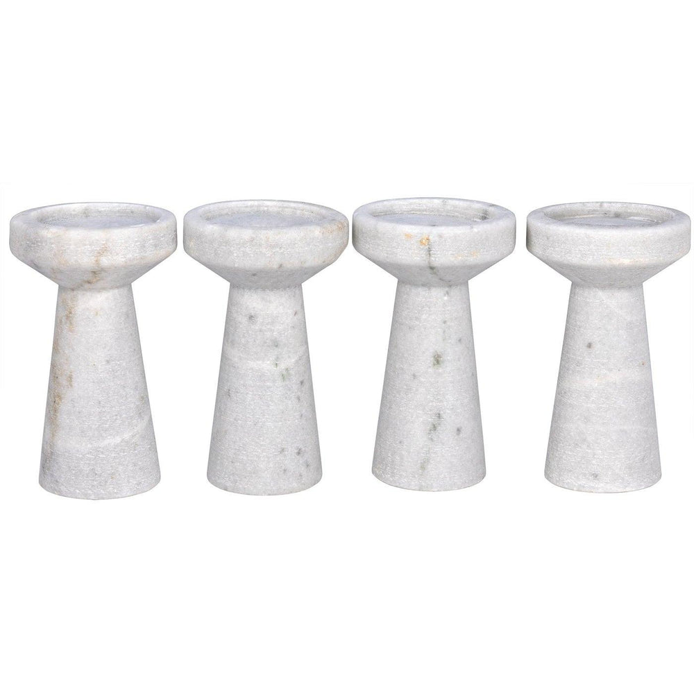 Aleka Decorative Candle Holder, Set of 4-Noir Furniture-Blue Hand Home