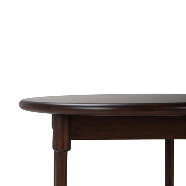 Bramble York Side Table in Matt Teak Brown-Bramble-Blue Hand Home