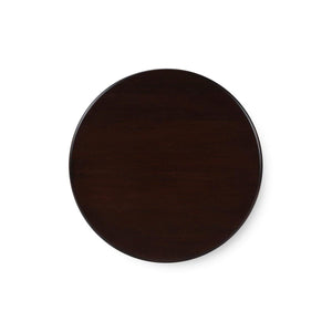 Bramble York Side Table in Matt Teak Brown-Bramble-Blue Hand Home