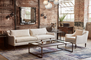 Yvonne Upholstered Sofa Elegant Living Room Furniture Handcrafted Sustainable Design