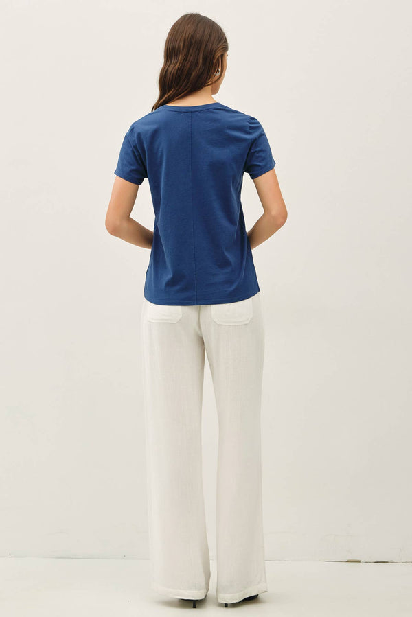 Cotton Jersey V-Neck T-Shirts