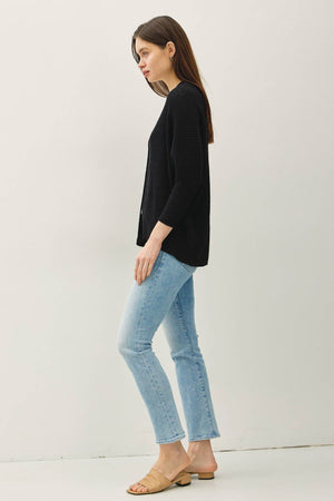 NEW COLOR- DOLMAN SLEEVE OPEN FRONT CARDIGAN-Blue Hand Home