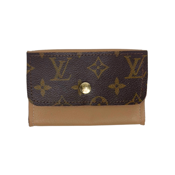 Tessa Wallet In Leather | Upcycled Gucci & LV-Blue Hand Home