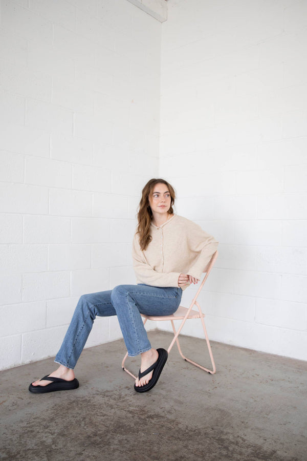 Natural Piper Cardigan-Blue Hand Home