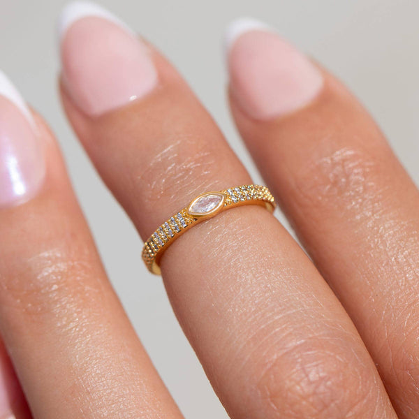 For Keeps Pinky Ring-Blue Hand Home