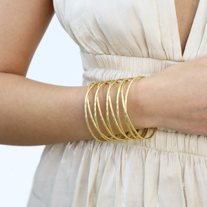 Wire Cuff - Statement Bracelet-Blue Hand Home