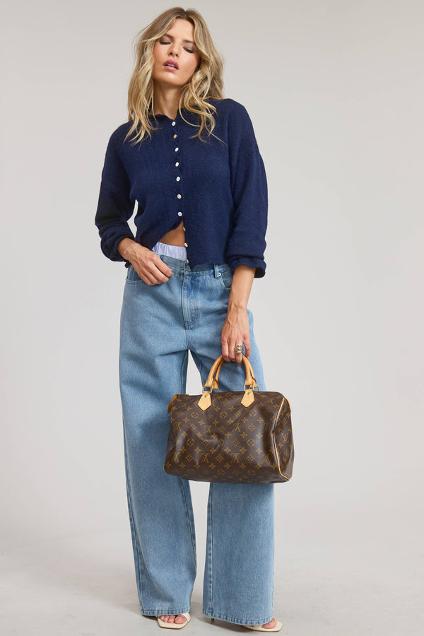 Essential Button Down Cardigan Top