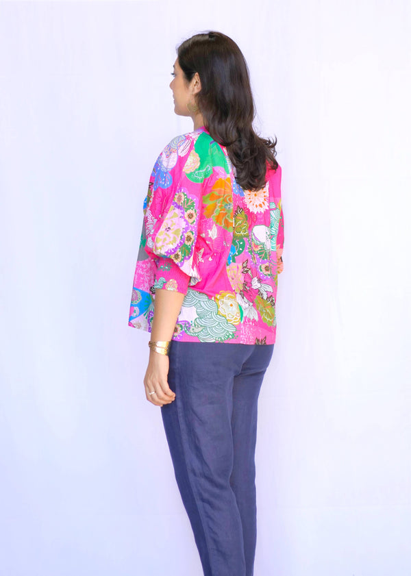 Anjou Top O/S - Bubblegum